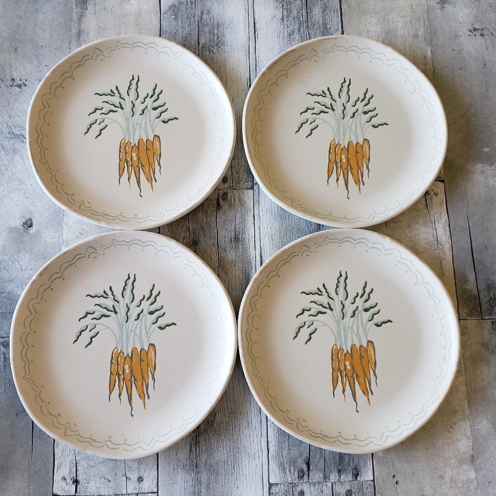 NWT – Threshold (Set of 4) Melamine Plates - Bunch of Carrots